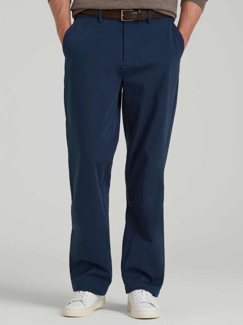 American Tall 4 Way Stretch Commuter RELAXED Chino Pants for Tall Men in Navy Bl